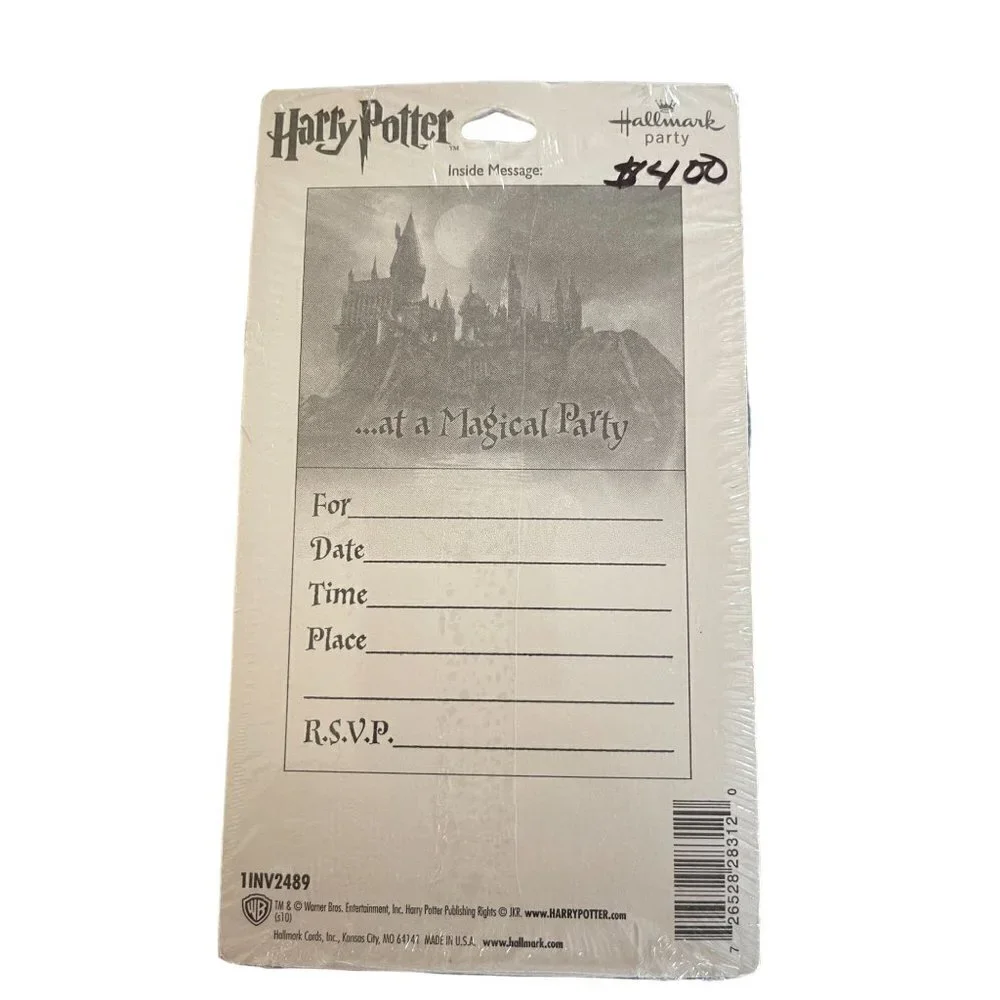 Hallmark Party 5 (8 Each) Packs Party Invitations Harry Potter Themed (40 total)